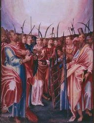 Allehelgensdag, fra en faksimile av breviaret til kong Filip II av Spania, 1569 (pergament)